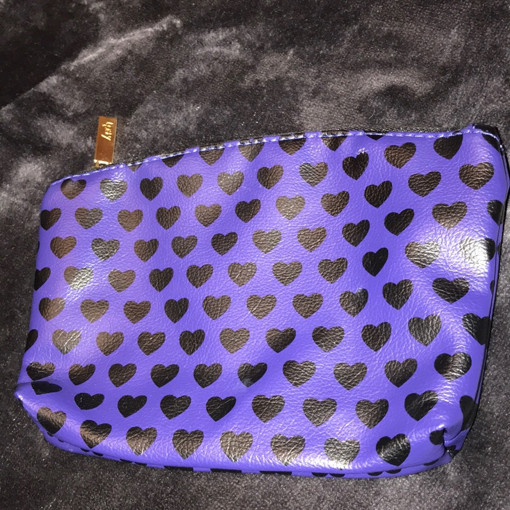 Purple Hearted Makeup Bag